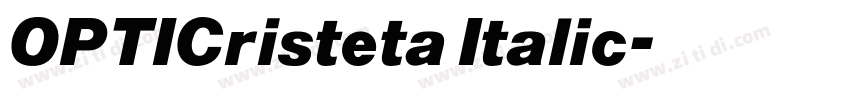 OPTICristeta Italic字体转换